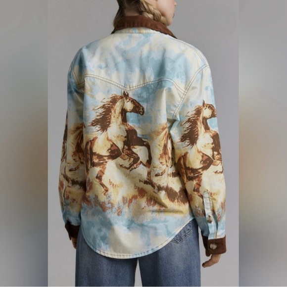 Urban Outfitters BDG Dru Printed Twill Chore Jacket - Picture 2 of 8